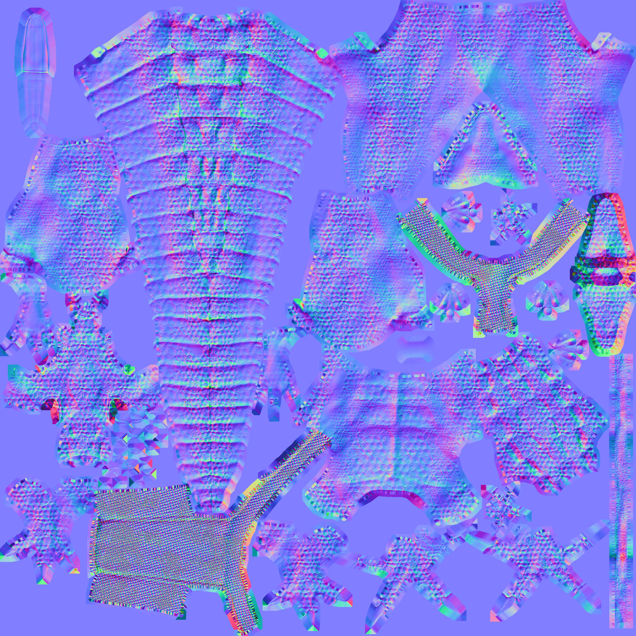 Crocodile normal map